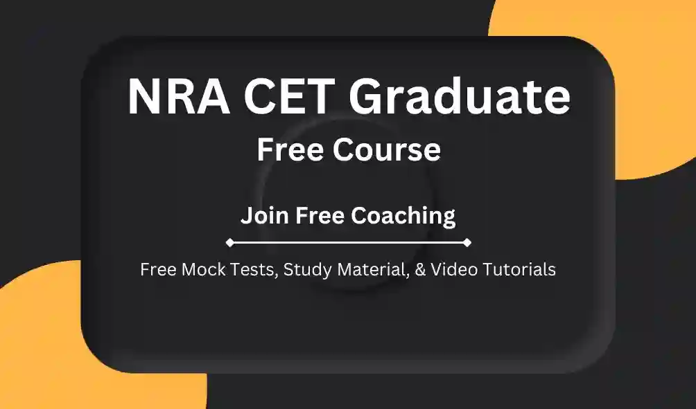 NRA CET Graduate Free Course