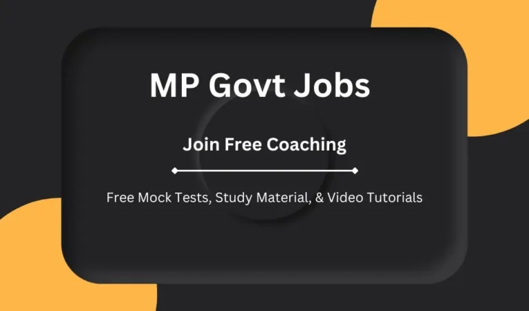 MP Govt Jobs Best for You 2024