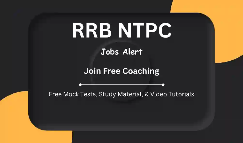 RRB NTPC Job Alert