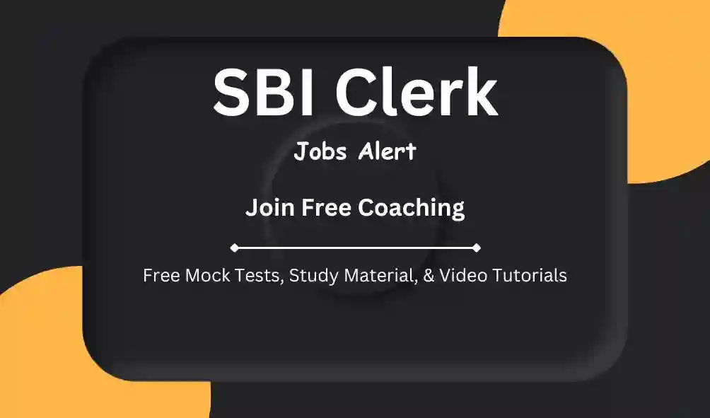 SBI Clerk Job Alert